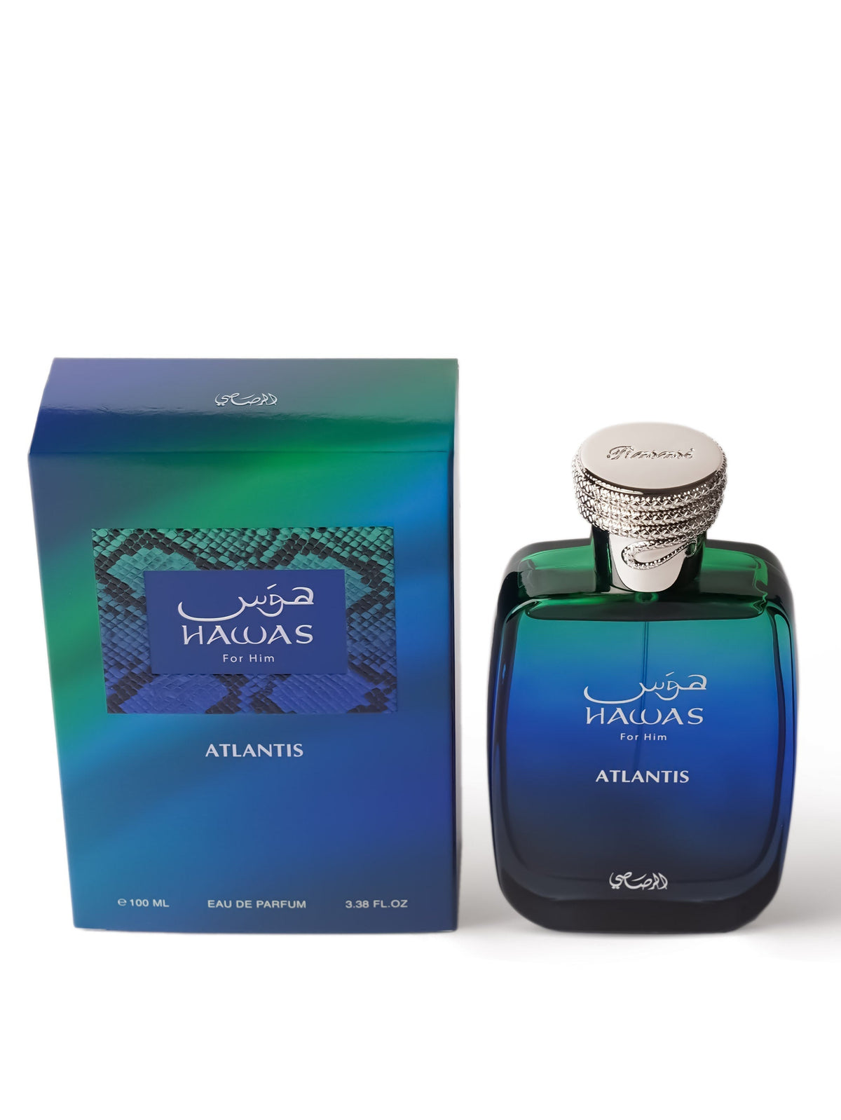 Hawas Atlantis Eau De Parfum for Men by Rasasi 100ml/3.38oz
