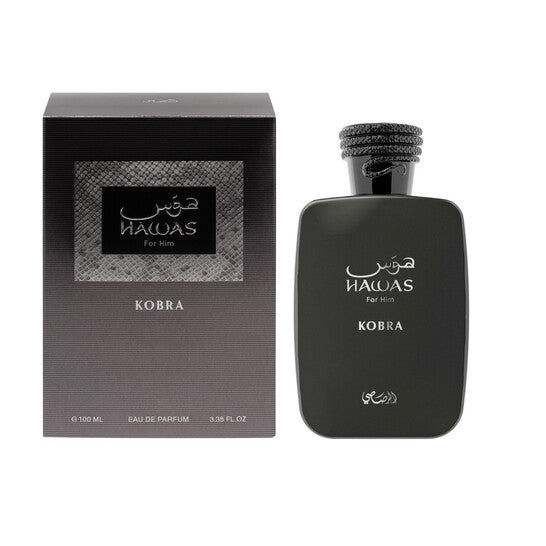 Hawas Kobra for Men Eau De Parfum Spray by Rasasi 100ml/3.4 oz